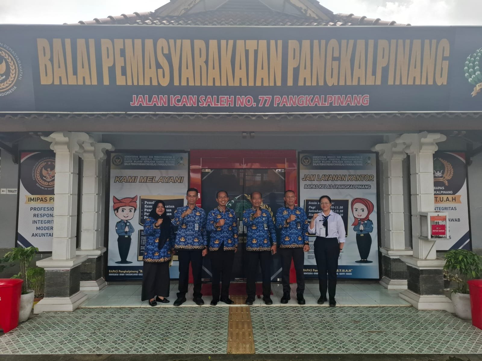 Tim PK Kanwil Ditjenpas Babel Laksanakan Monitoring dan Evaluasi ke Bapas Kelas I Pangkalpinang